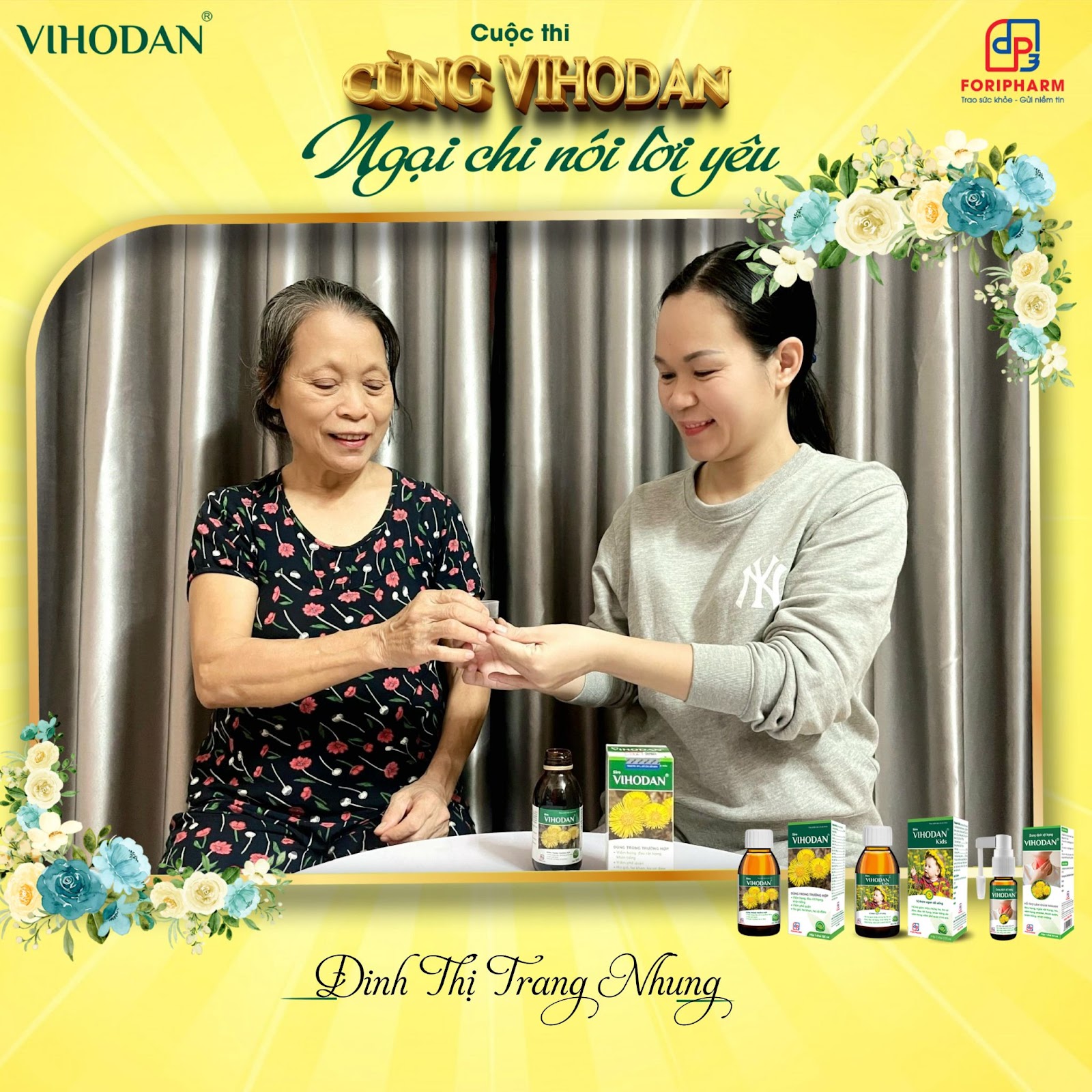 Chị Trang Nhung và mẹ