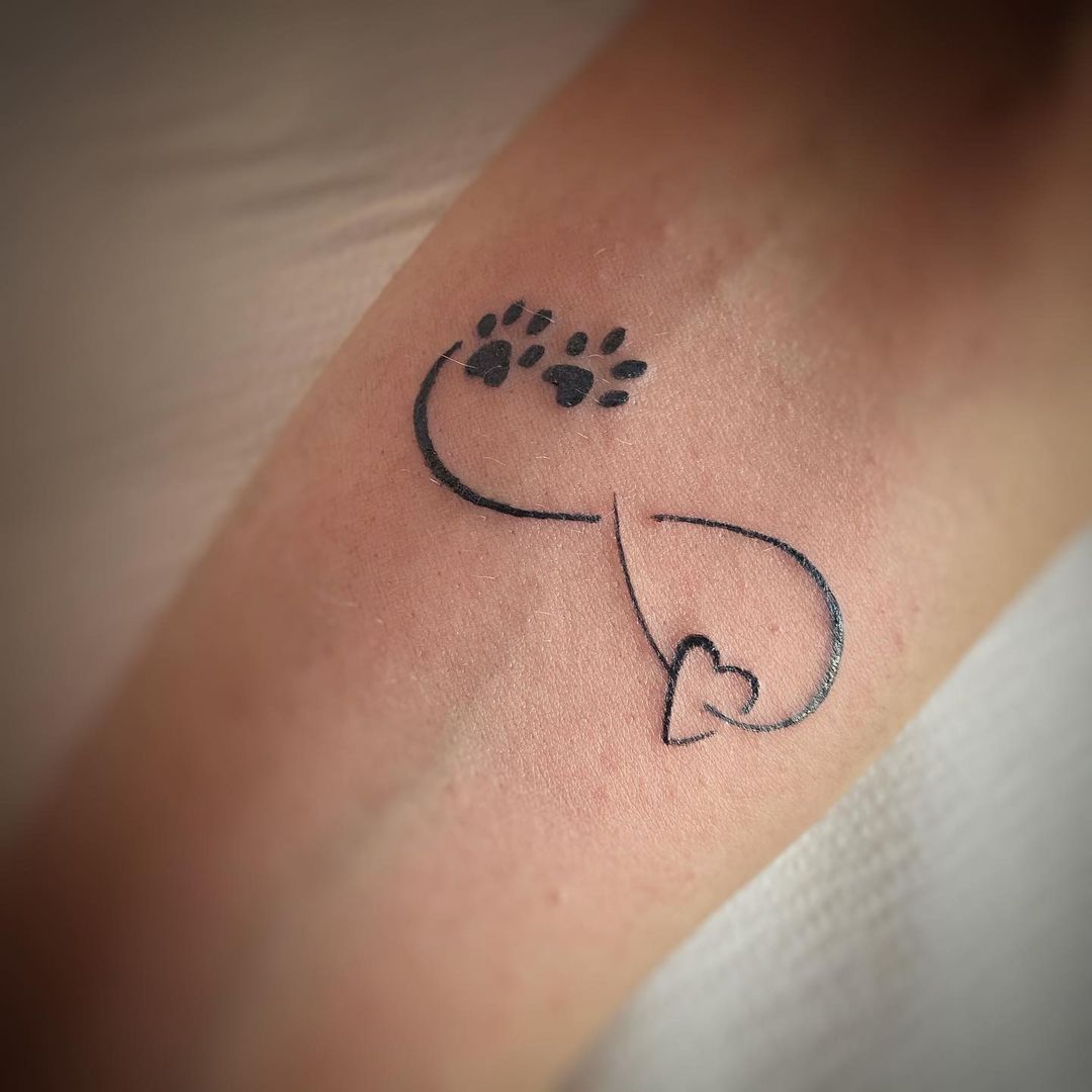 Paw Prints On Heart