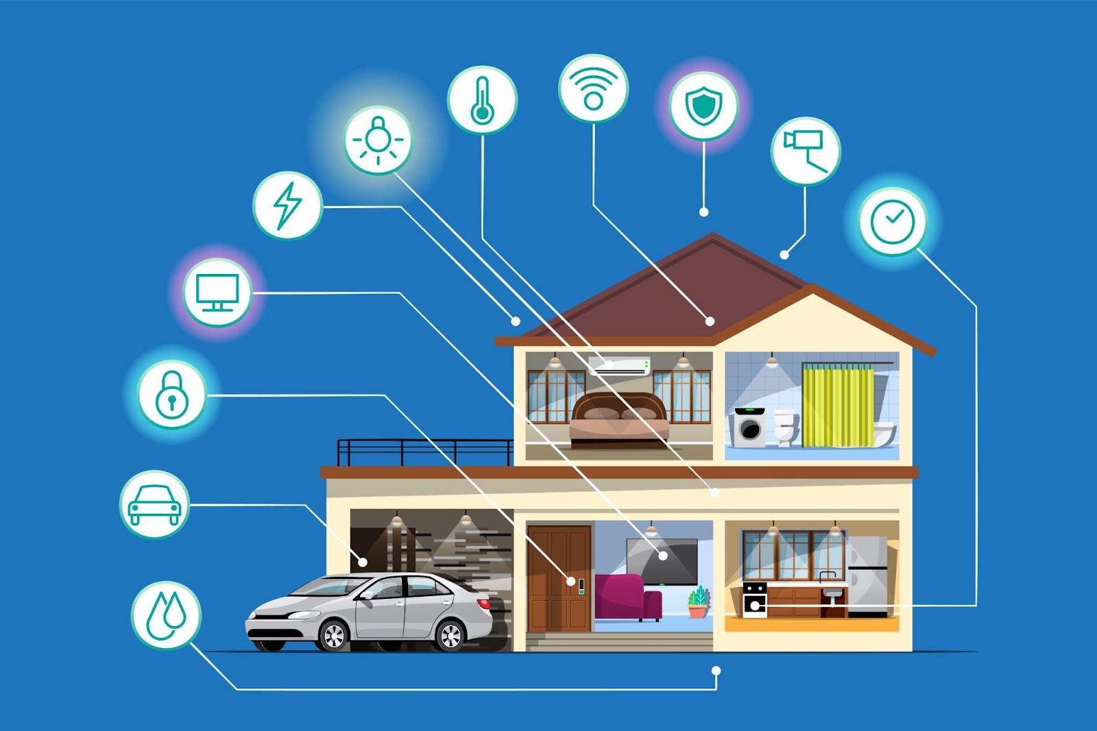 Image illustrating Home Automation System for your home