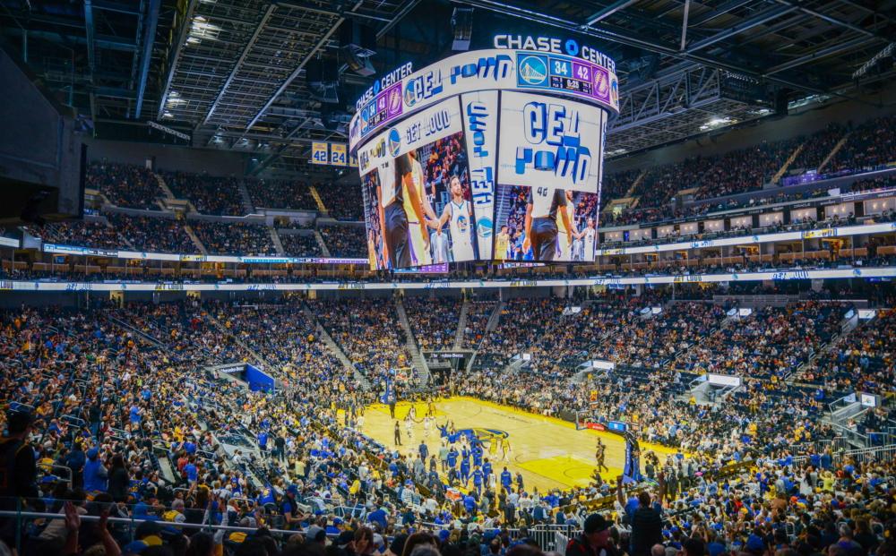 Samsung Partners with Golden State Warriors to Install NBA's Largest  Centerhung LED Scoreboard at Chase Center – Samsung Global Newsroom