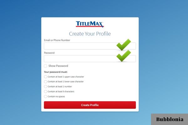 enroll a titlemax account
