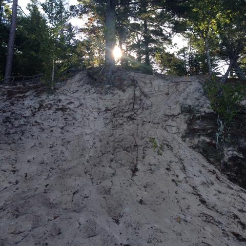 A hill of sand that I had to climb with my pack on during my through hike.