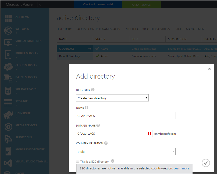 Add Directory