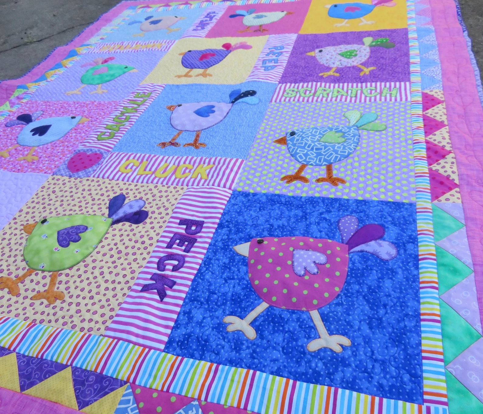 Millie's chickens chicken quilt patterns
