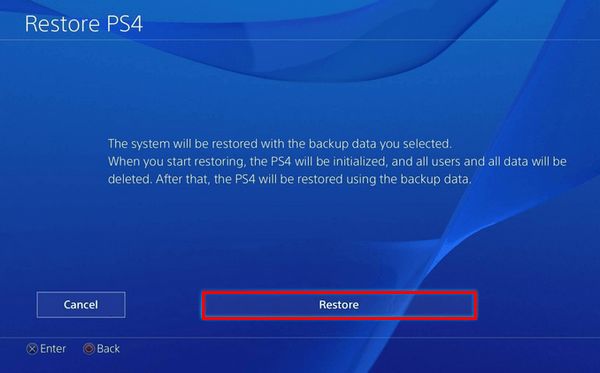 Restoring Your Data when you want to know how to factory reset ps4
