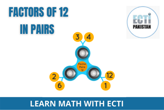 Factors of 12 in pairs