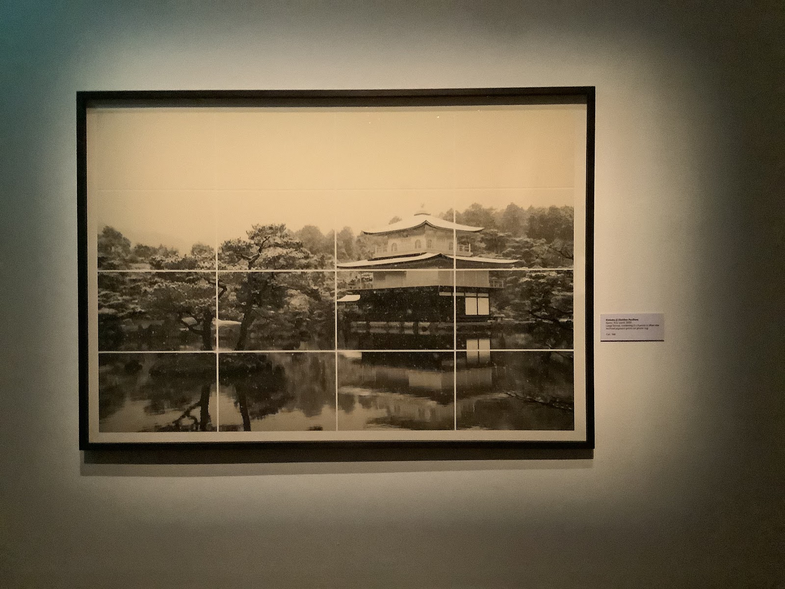 Photograph of a lake pavilion in Kyoto