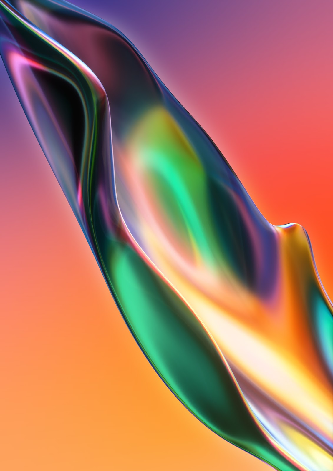 3D abstract CGI delicate energetic flow Render smooth