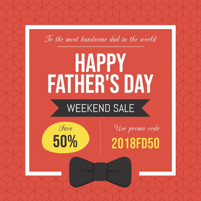 Father's Day Sale Instagram post Template