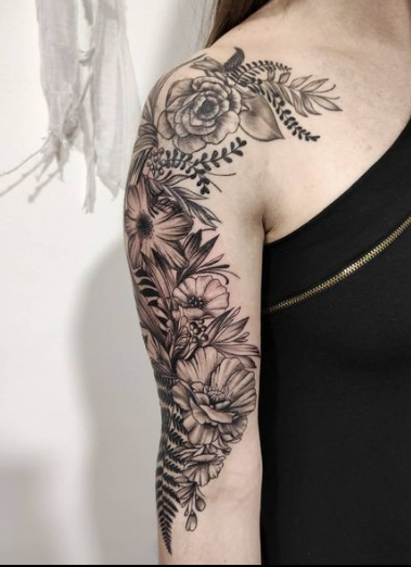 Inked Fabulous Floral Tattoo 
