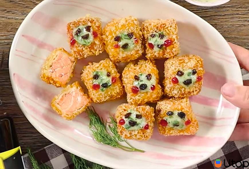 Cá hồi chiên xù