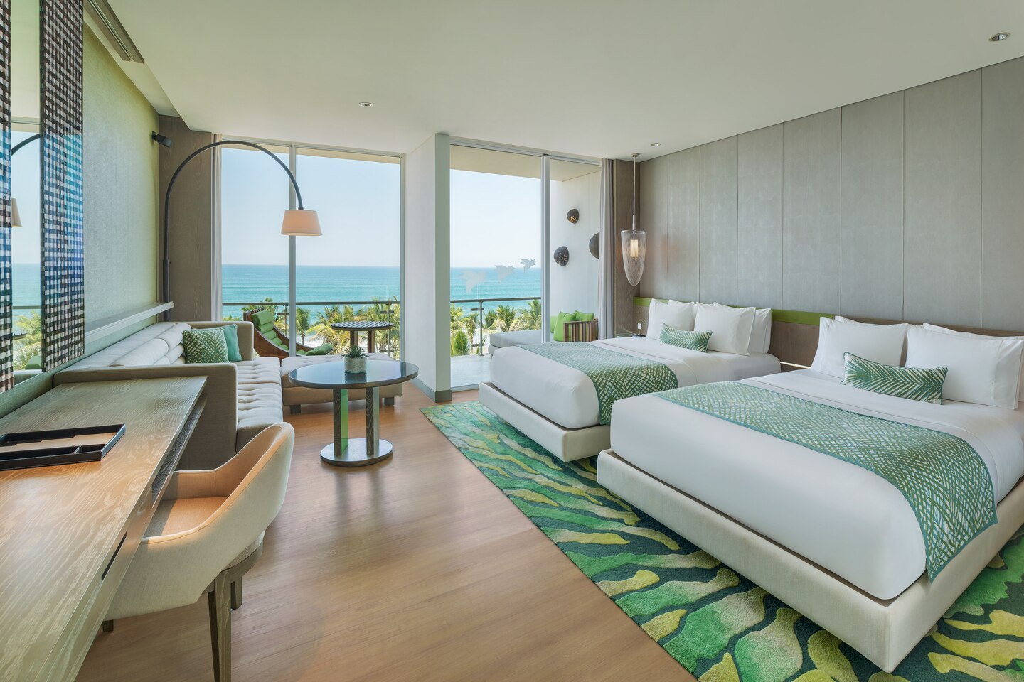 Simplistic and classy design of W hotel's room