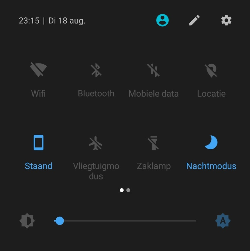 Blauw licht filter instellen op android