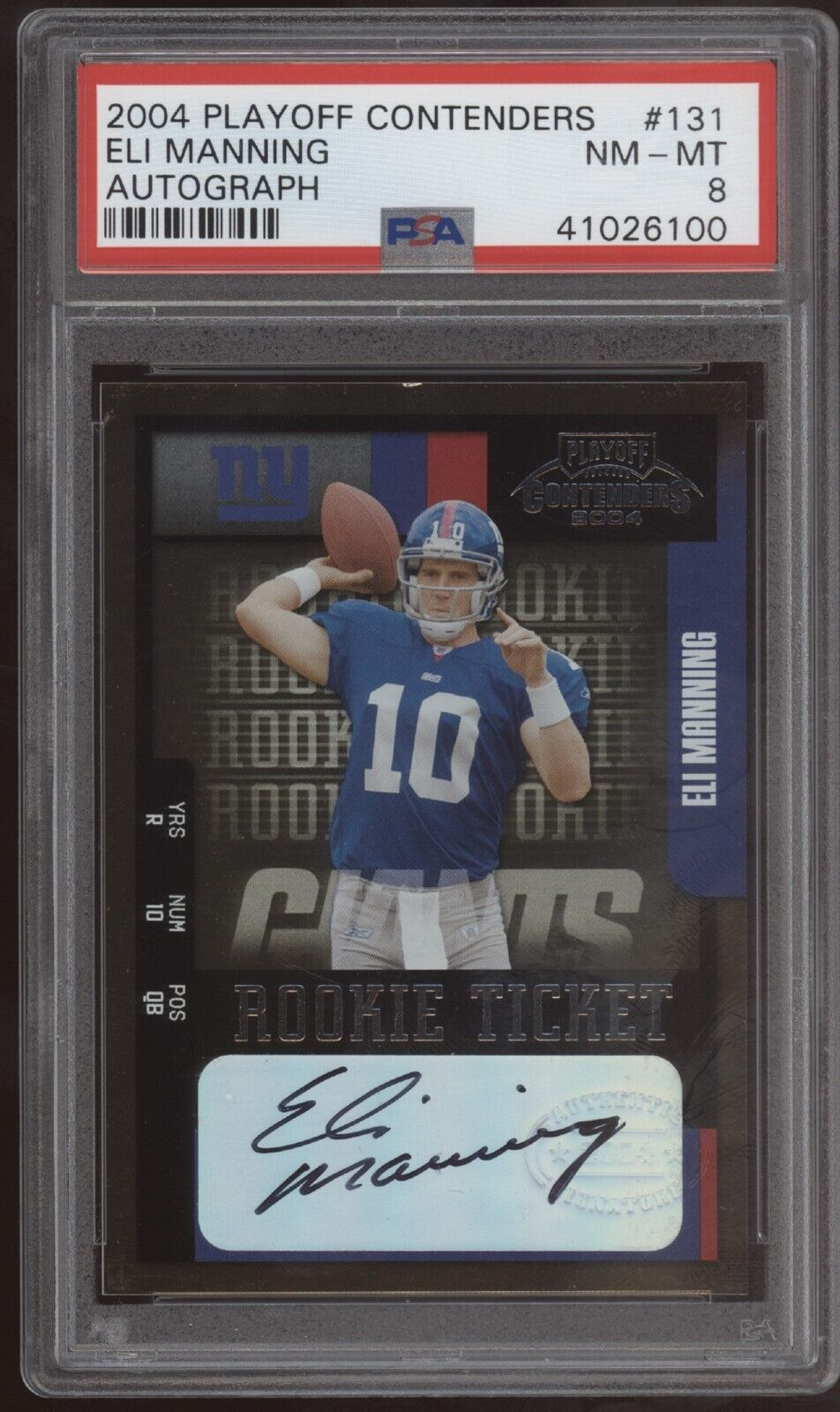 Most valuable Eli Manning football cards: 2004 Playoff Contenders