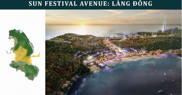 Sun Festival Avenue Hòn Thơm sở hữu vị trí trung tâm với nhiều điều kiện ưu việt