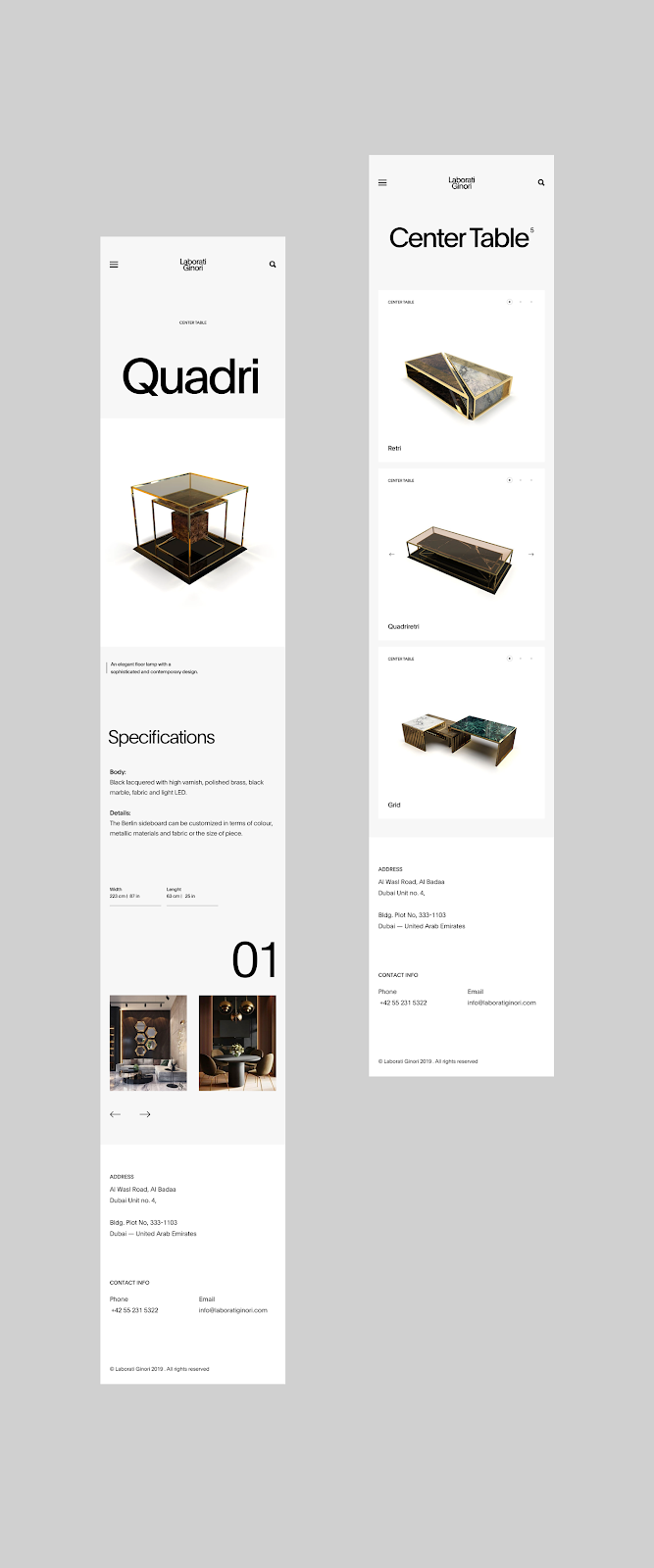 luxury Website Web Design  branding  UI ux Responsive minimal
