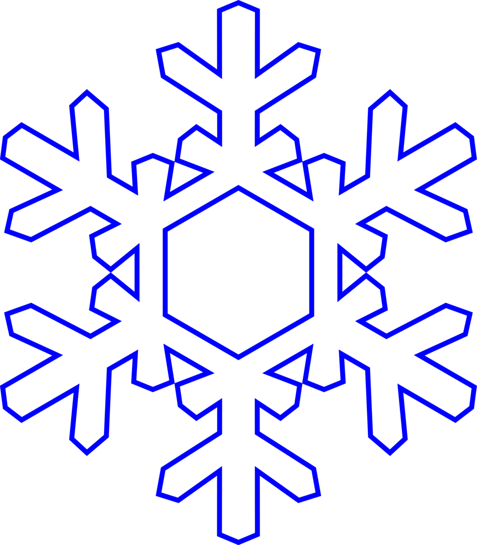 Illustration of a snowflake ...