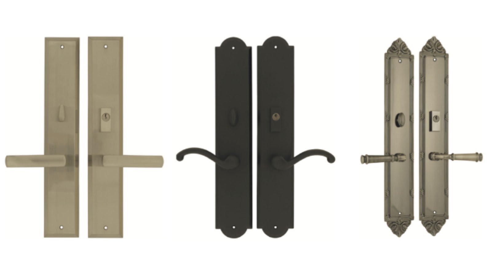 Multipoint locks in different styles and finishes