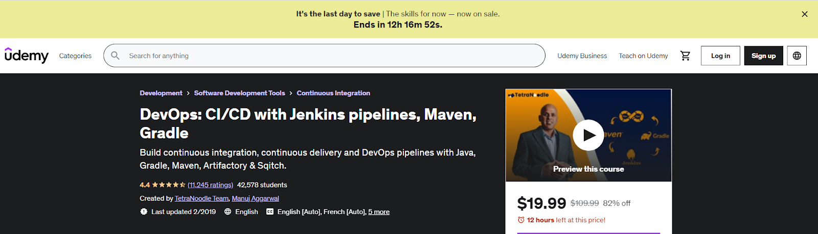  DevOps CI/CD with Jenkins Pipeline