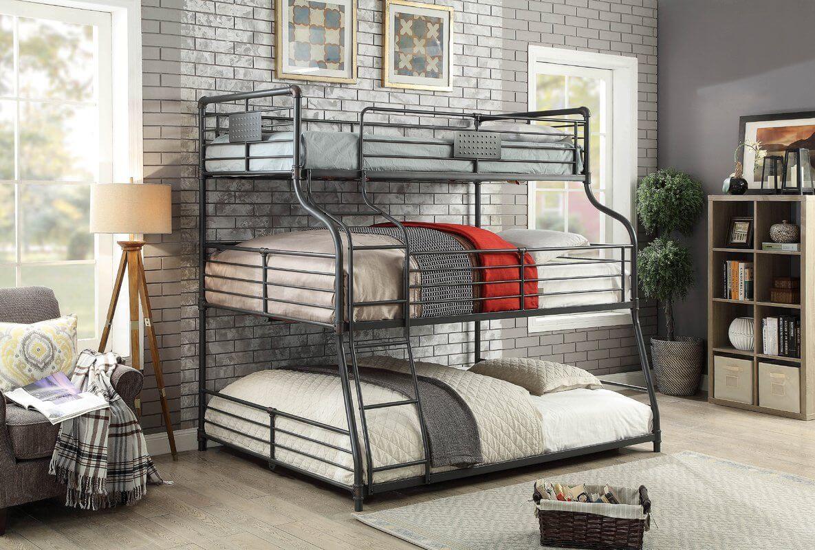 Mẫu giường 3 tầng được làm bằng sắt 5