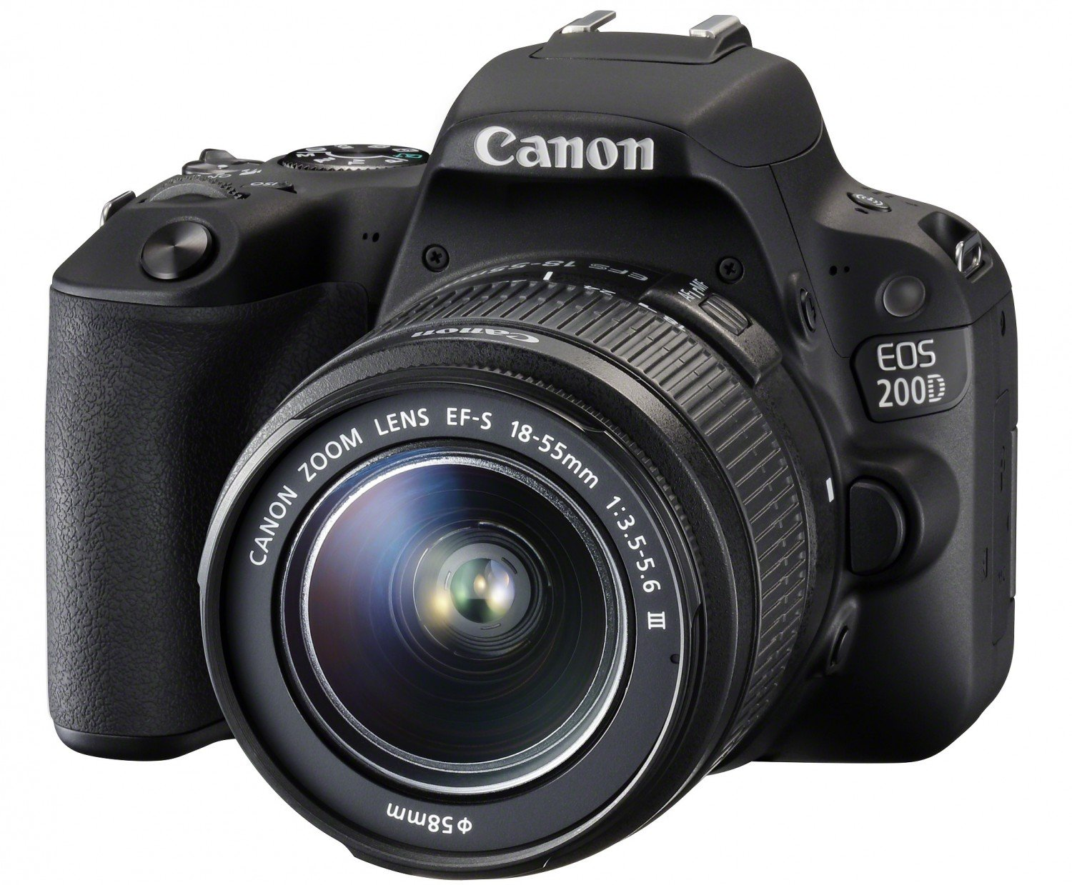 Зеркальный фотоаппарат CANON EOS 200D 18-55 DC III Black