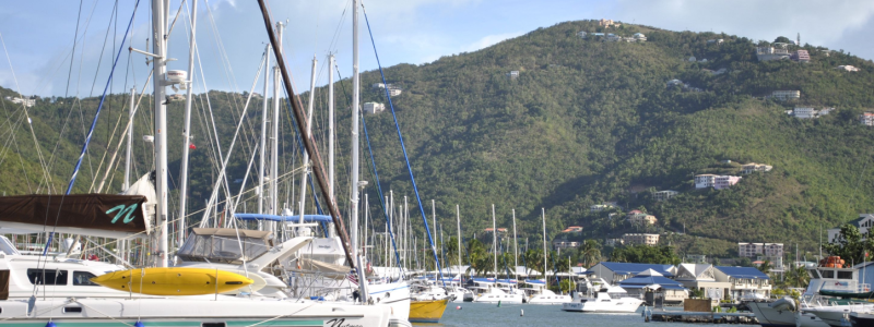 British Virgin Islands marina