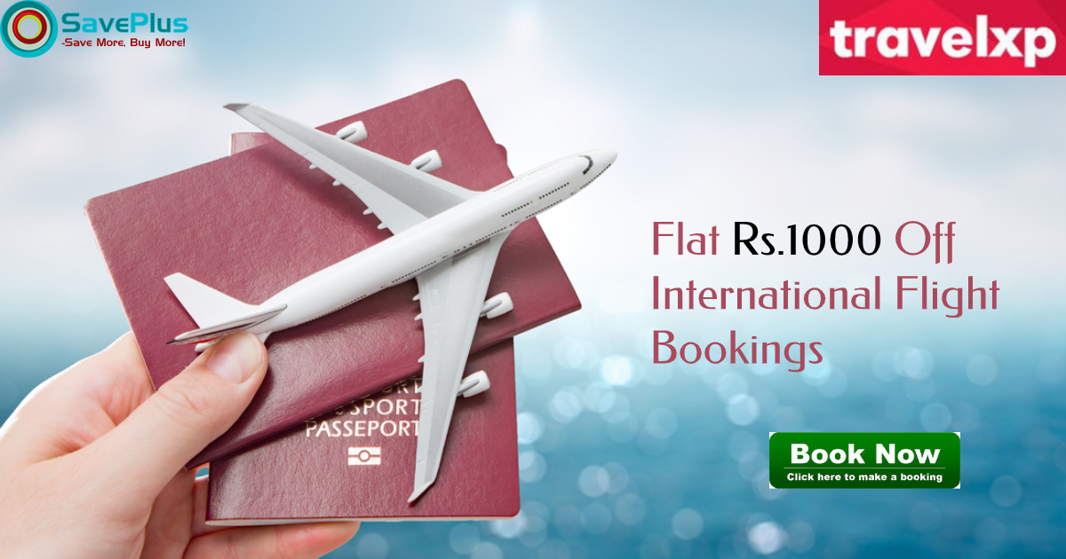 Flat Rs.1000 Off International Flight Bookings