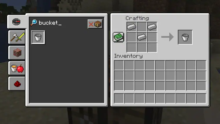 How To Make A Bucket In Minecraft
