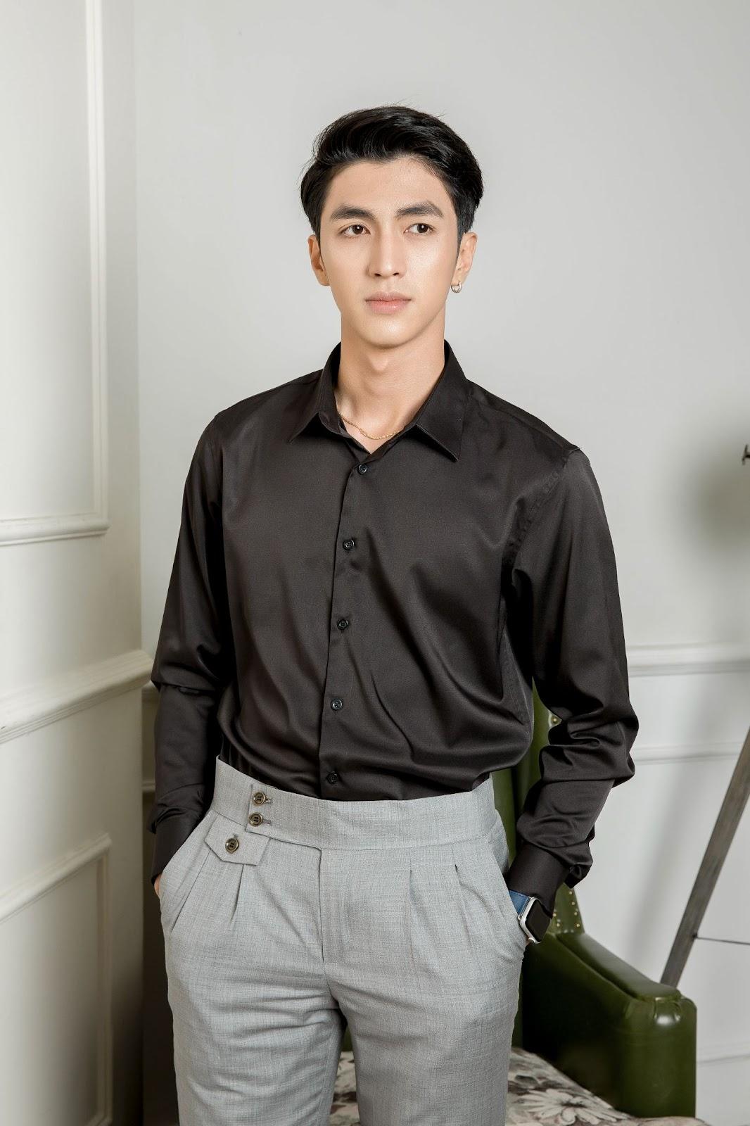 Áo sơ mi đen nam mặc với quần gì?