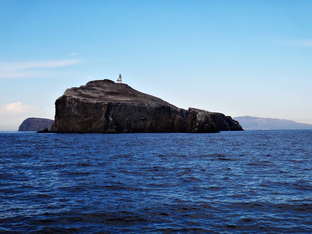 A lighthouse on one of the Channel Islands, one of the more unique California national parks