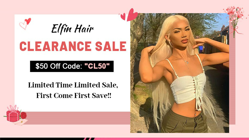 Elfin hair clearance sale banner