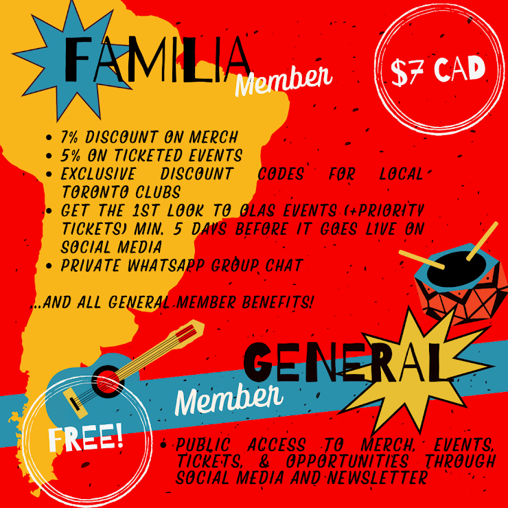 If you choose the familia membership please send an e-transfer of $7 to olasstgeorge@gmail.com password: OLAS202223! If you do not send the e-transfer within 5 days of requesting this membership, you will be automatically assigned to be a general member. 
