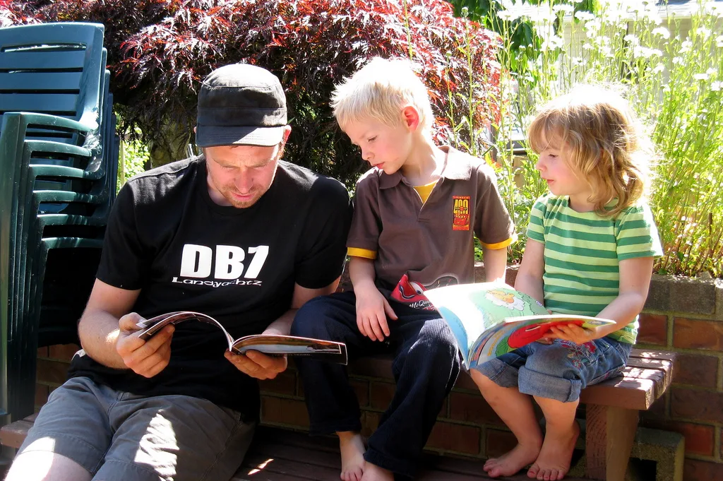 Image result for dad and kids