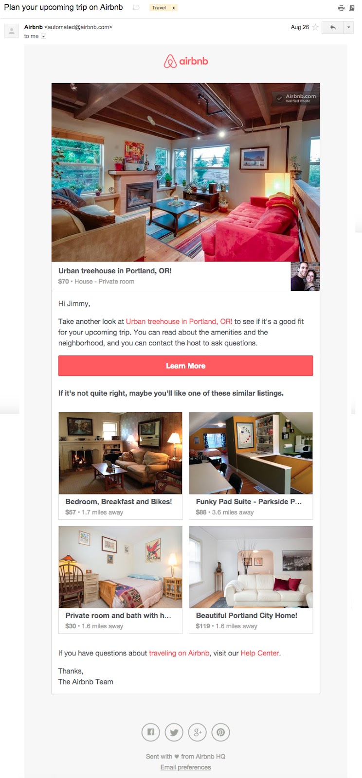 vacation rental email marketing