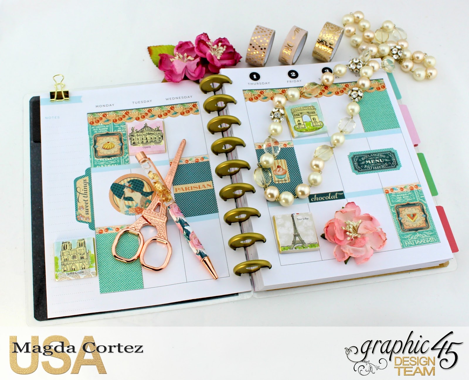 My G45 Planner 2017- Vintage Hollywood- By Magda Cortez- Product of Graphic 45- Photo 06 of 09- with Tutorial.jpg