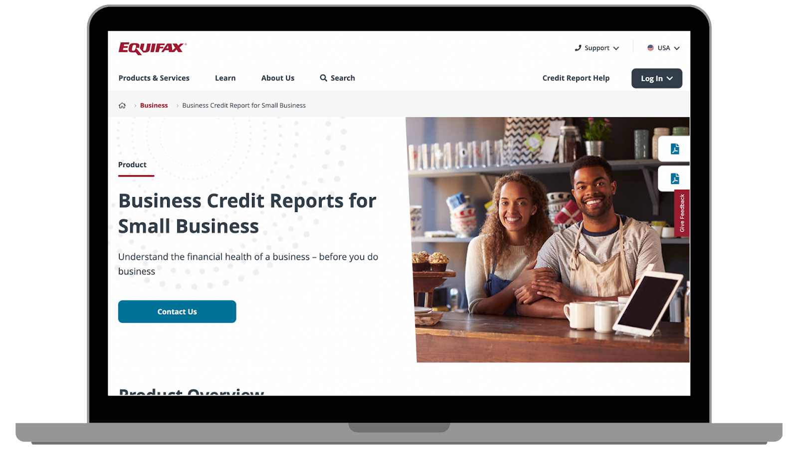 Request Equifax business credit report