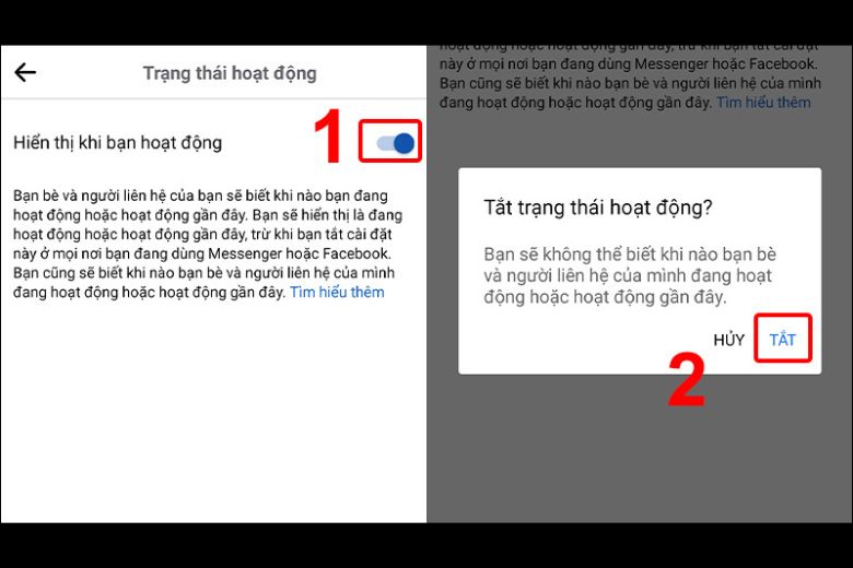 Cách tắt trạng thái online trên facebook