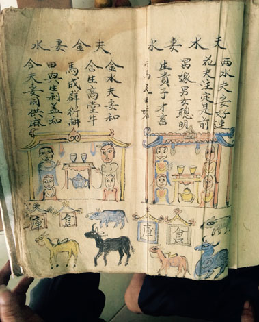 Cuốn sách cổ truyền của bùa yêu ở Hà Giang