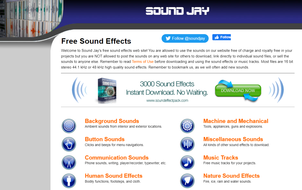 Awesome Free Sound Effects Websites 9