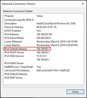 IP address of TP-Link Router