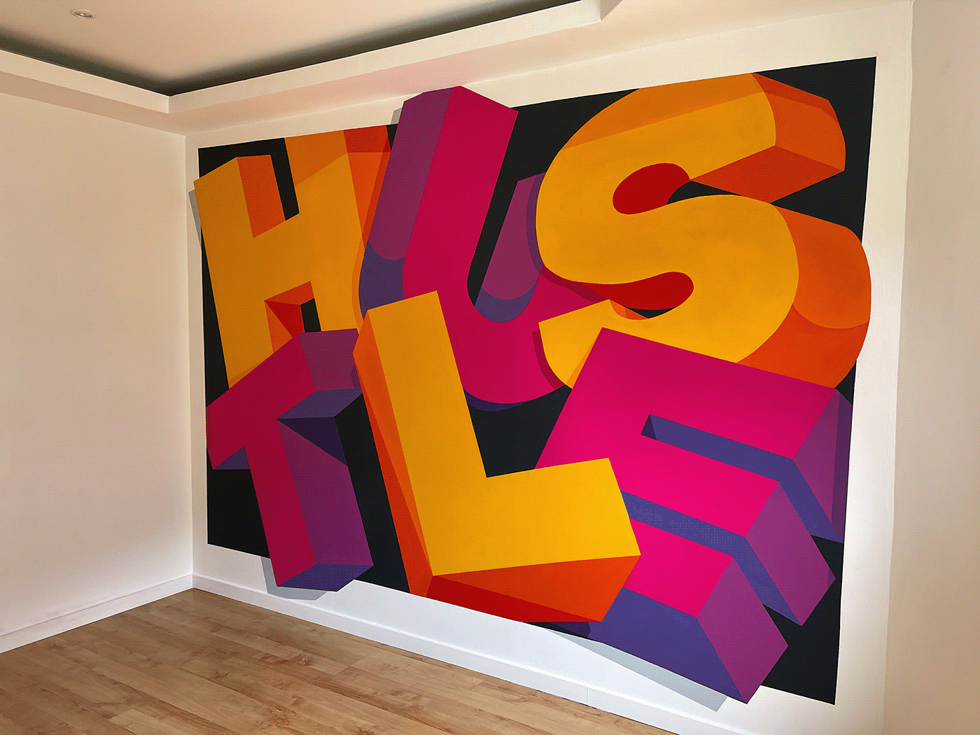 lettering typography   type wall painting Hand Painted Mural mural art Custom Lettering streetart Portugal