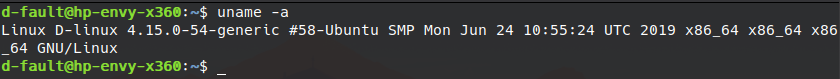 uname linux command