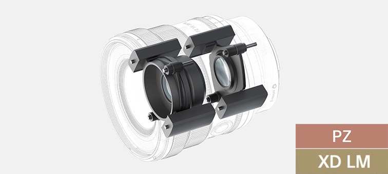 Illustration of XD Linear Motors construction for power zoom system