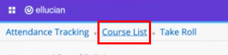 course list screen