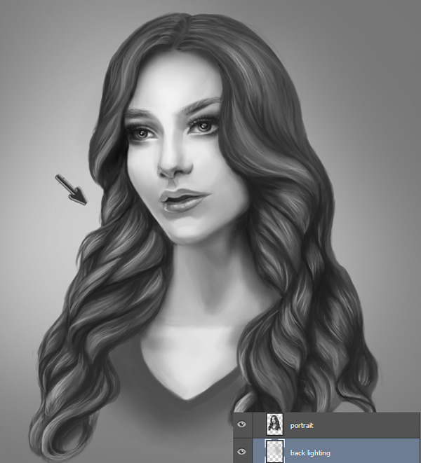 Vẽ ánh sáng phía sau bức chân dung của bạn trong Adobe Photoshop