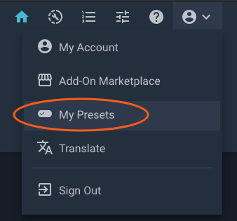 my presets
