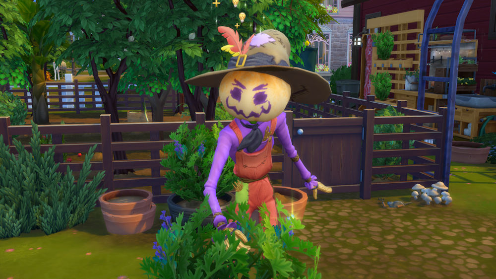 scarecrow to keep your garden safe in sims 4