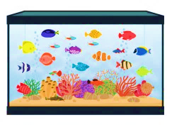Qual o volume total, em cm³ (centímetros cúbicos), deste aquário?