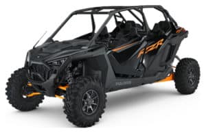 Black with orange trim Polaris RZR Pro XP 4 - top-performing side-by-side for extreme off-road challenges