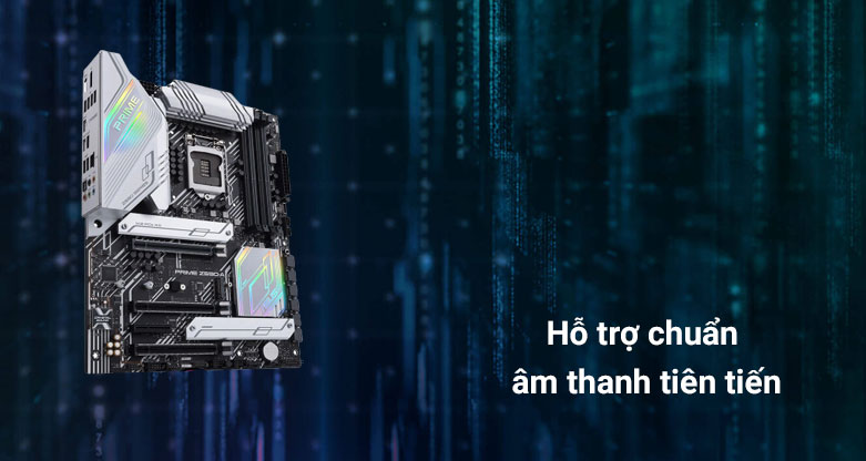 Bo mạch chính/ Mainboard ASUS PRIME Z590-A | Hỗ trợ làm chuẩn âm thanh tiên tiến 